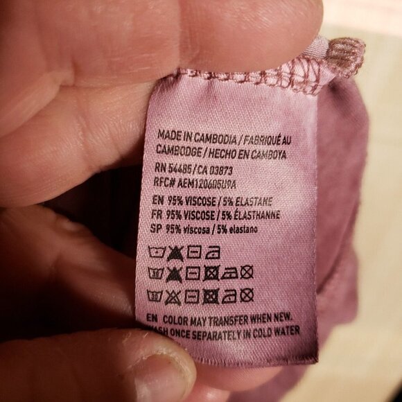 American Eagle Soft & Sexy Womens Mauve Pink Tye Die Swing Tank Top Small - Picture 6 of 6